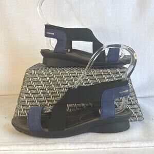 Mephisto Pastora Crisscross Stretchy Sling Back Sandals Size 37 USA 7